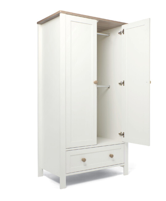 Wedmore 4 - Piece Cotbed with Dresser Changer, Wardrobe and Fibre Mattress image number 10